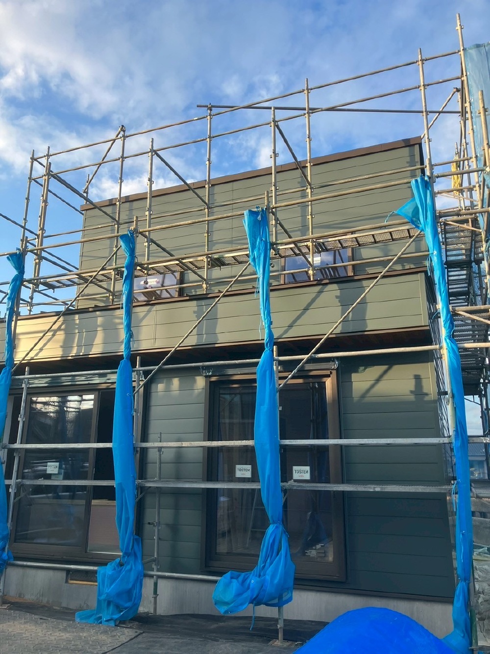 『外壁工事完了』