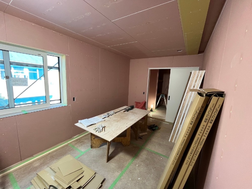 『木工事完了』