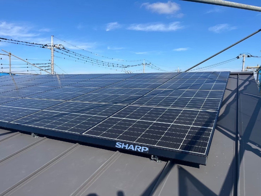 『太陽光設置完了』